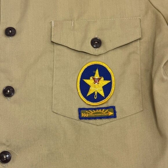 Vtg 80s Boy Scouts America Official Patrol Leader Shirt S Patches Uniform *READ* - Picture 12 of 12